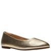 CLARKS WOMENS SHOE - GOLD LEATHER